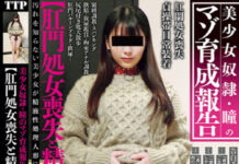 美少女従僕・瞳のマゾ育成報告【肛門処女喪失と精液便器調○】